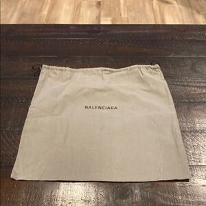 Balenciaga drawstring 13” x 13” dustbag
